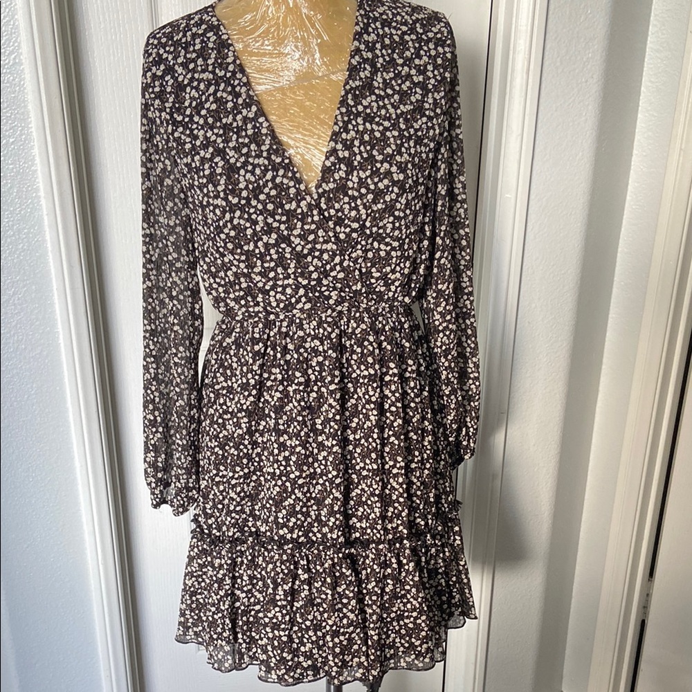 Alice Blue Black and White Ruffled Tiered Sundress